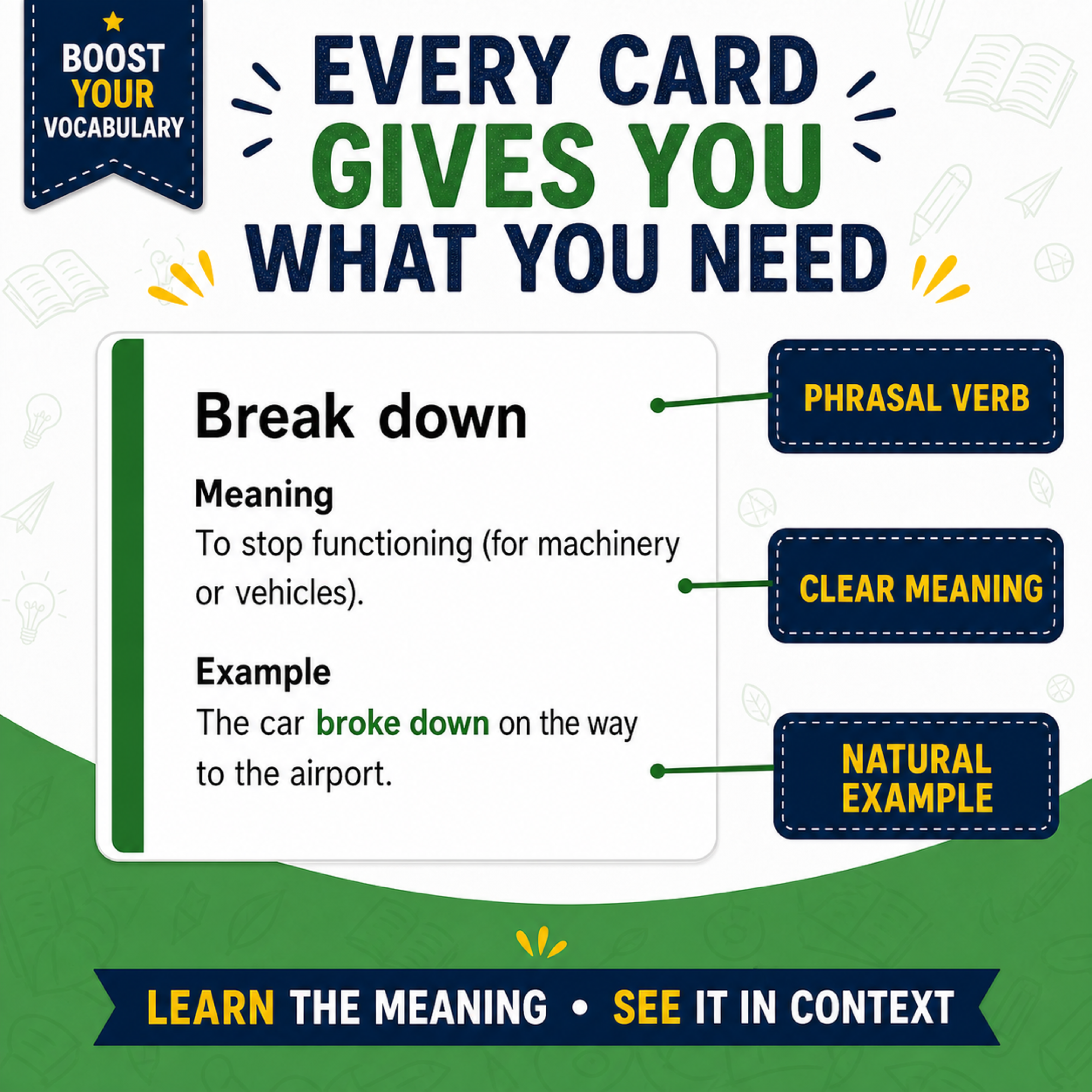 500 Phrasal Verbs Flashcards PDF | ESL Study Cards | Instant Download