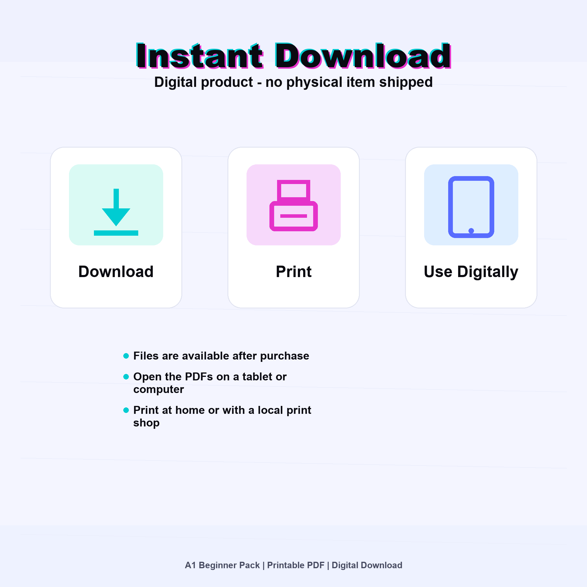 English Flashcards Printable PDF | Vocabulary Cards | ESL Learning for Beginners | Basic English Words