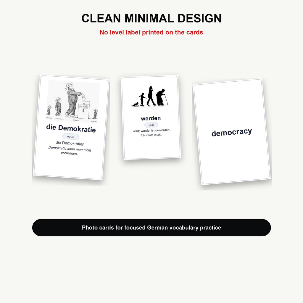 4000 German Flashcards PDF A1–C1 | English Translation | Instant Download