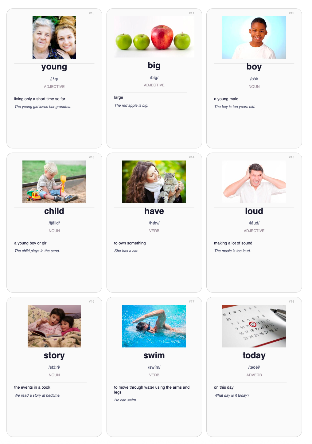 1000 Basic English Words Flashcards PDF | ESL Vocabulary | Instant Download