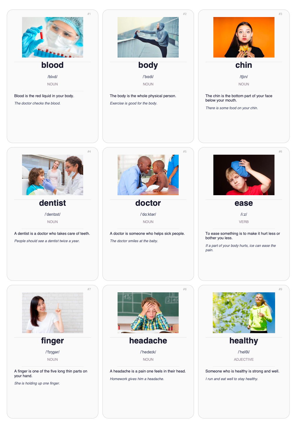 1280 English Vocabulary Flashcards with Images | Printable ESL PDF