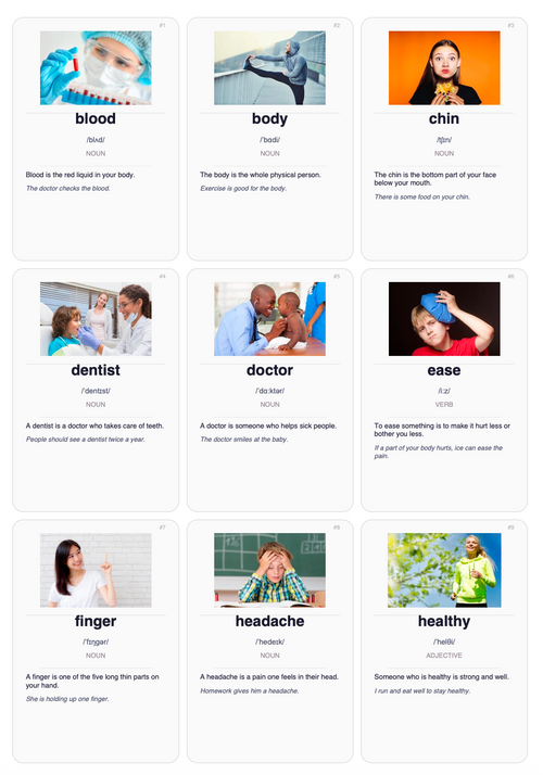 1280 English Vocabulary Flashcards with Images | Printable ESL PDF