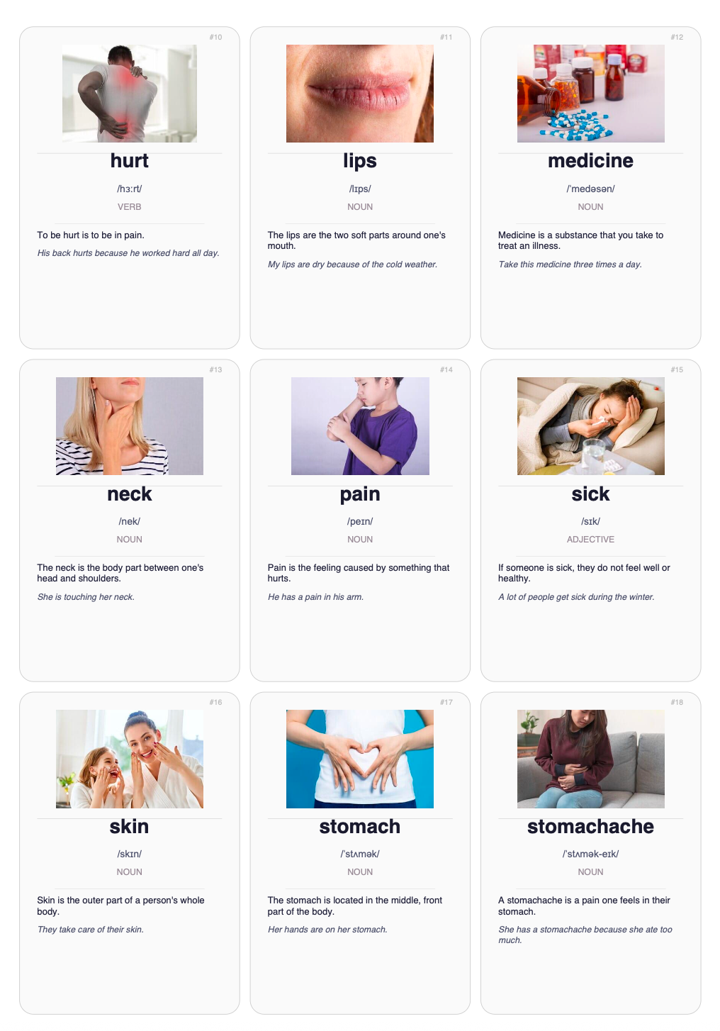 1280 English Vocabulary Flashcards with Images | Printable ESL PDF
