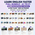 English Vocabulary Flashcards PDF | 3600+ Words, Images (A1–C1) (Digital Product)